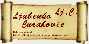 Ljubenko Curaković vizit kartica